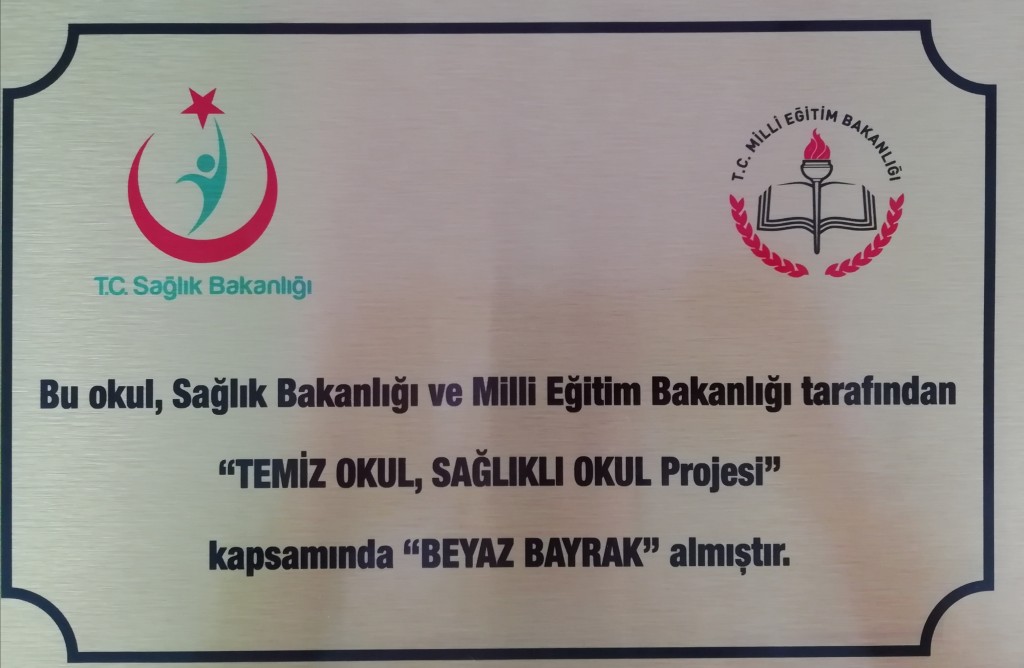 BEYAZ BAYRAK ÖDÜLÜMÜZÜ ALDIK