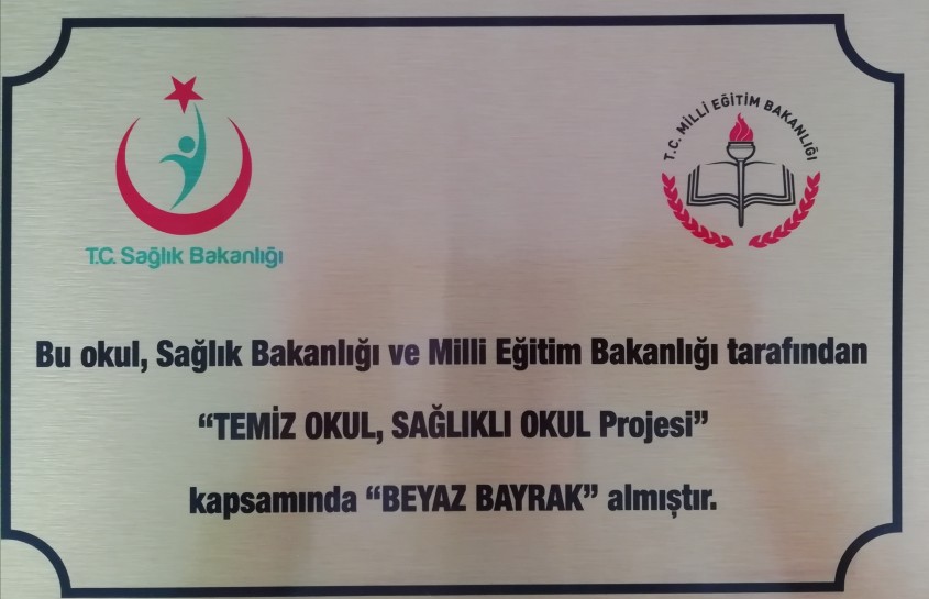 BEYAZ BAYRAK ÖDÜLÜMÜZÜ ALDIK